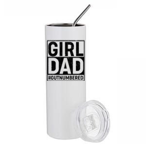 Girl Dad #OutNumbered Stainless Steel Tumbler