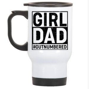 Girl Dad #OutNumbered Stainless Steel Travel Mug