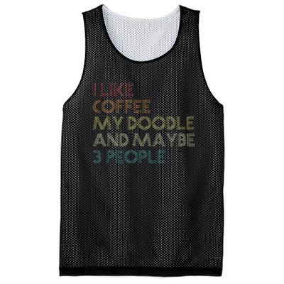 Goldendoodle Dog Owner Coffee Lovers Gift Vintage Retro Mesh Reversible Basketball Jersey Tank