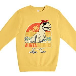 Granny Dinosaur Of The Birthdaymatching Family Long Sleeve Premium Crewneck Sweatshirt