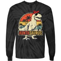 Granny Dinosaur Of The Birthdaymatching Family Long Sleeve Tie-Dye Long Sleeve Shirt