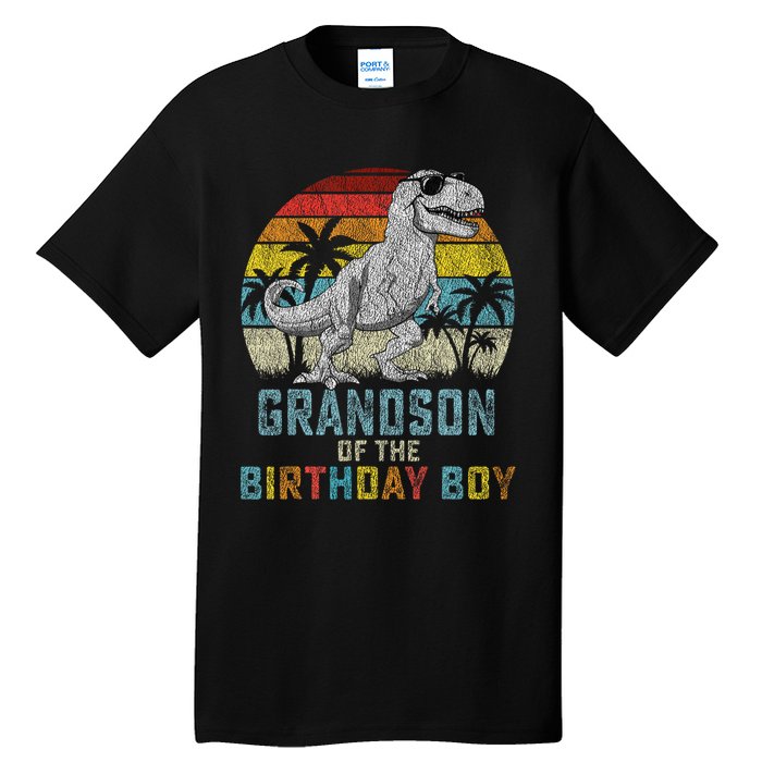 Grandson Dinosaur Of The Birthday Matching Family Tall T-Shirt