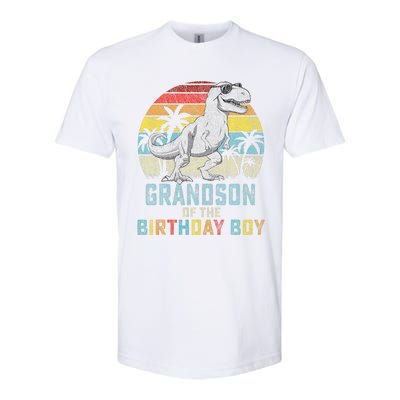 Grandson Dinosaur Of The Birthday Matching Family Softstyle CVC T-Shirt