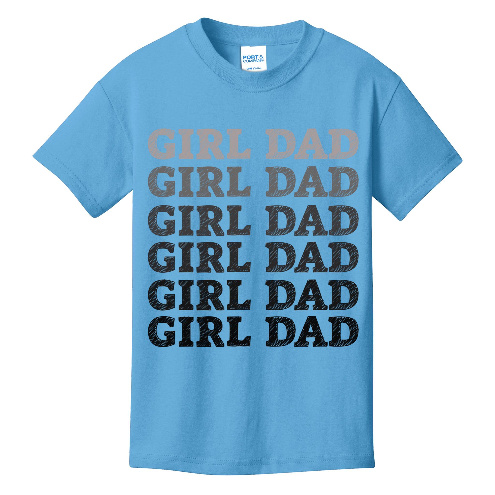 Girl Dad Outnumbered Proud New Father Gift Kids T-Shirt