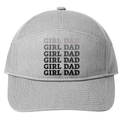 Girl Dad Outnumbered Proud New Father Gift 7-Panel Snapback Hat