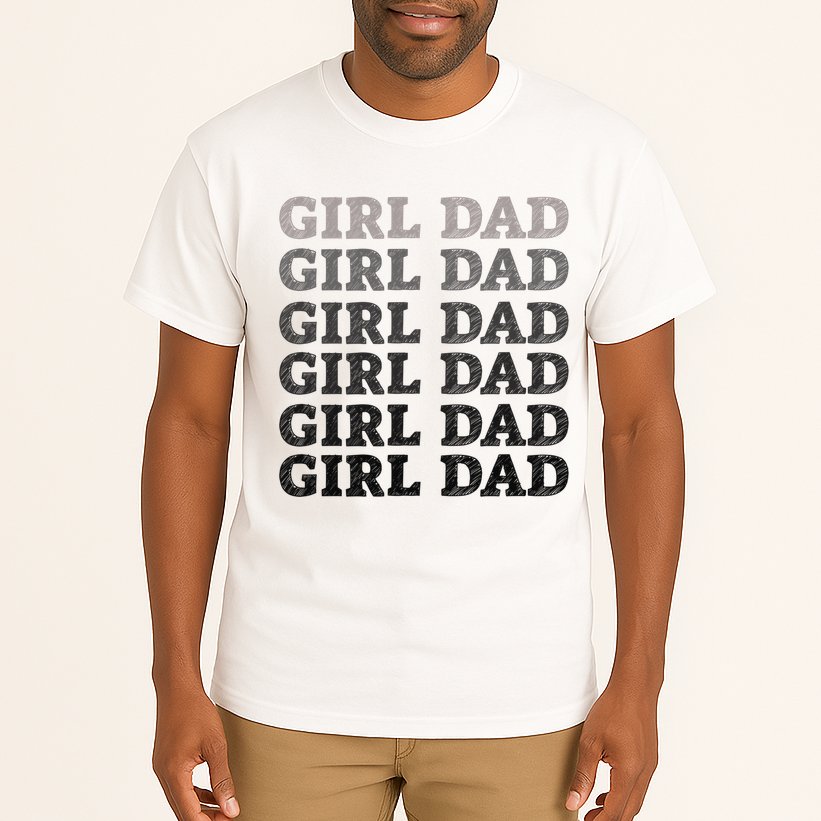 Girl Dad Outnumbered Proud New Father Gift Tall T-Shirt