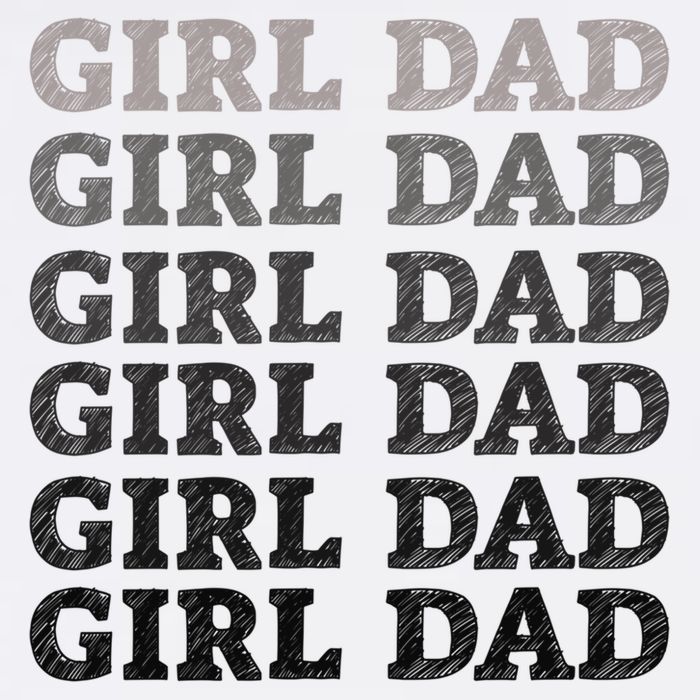 Girl Dad Outnumbered Proud New Father Gift Tall T-Shirt