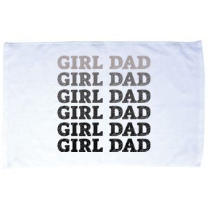 Girl Dad Outnumbered Proud New Father Gift Microfiber Hand Towel