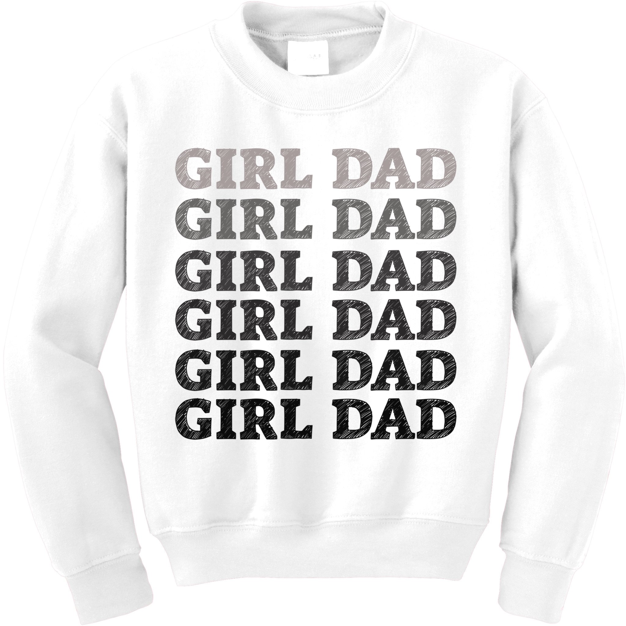 Girl Dad Outnumbered Proud New Father Gift Kids Sweatshirt