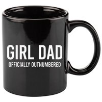 Girl Dad Officially Outnumbered Funny 11oz C Handle Ceramic Mug