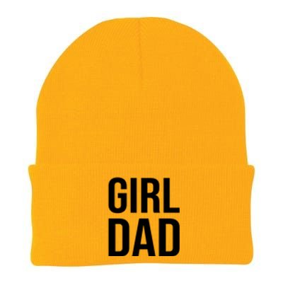 Girl Dad Pocket Print Daddy Papa Father's Day Knit Cap Winter Beanie