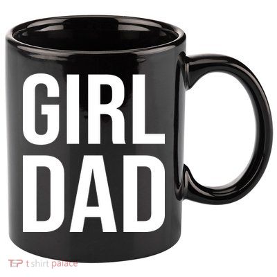 Girl Dad Pocket Print Daddy Papa Father's Day 11oz C Handle Ceramic Mug