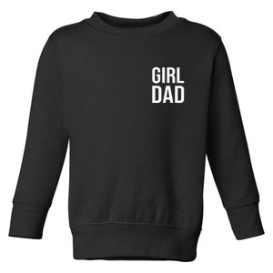 Girl Dad Pocket Print Daddy Papa Father's Day Toddler Sweatshirt