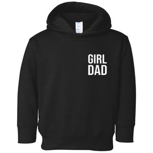 Girl Dad Pocket Print Daddy Papa Father's Day Toddler Hoodie