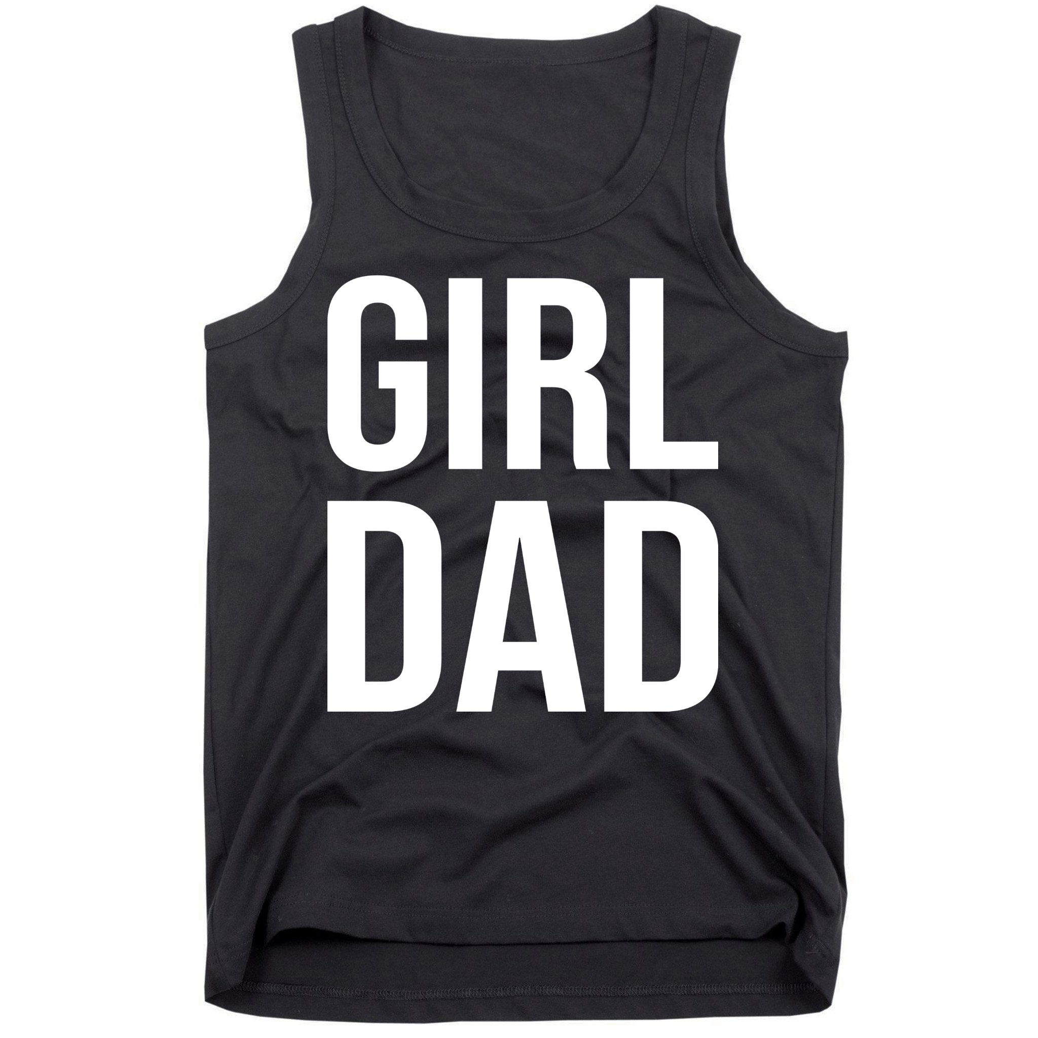 Girl Dad Pocket Print Daddy Papa Father's Day Tank Top
