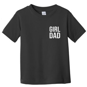 Girl Dad Pocket Print Daddy Papa Father's Day Toddler T-Shirt