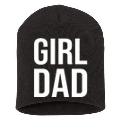 Girl Dad Pocket Print Daddy Papa Father's Day Short Acrylic Beanie