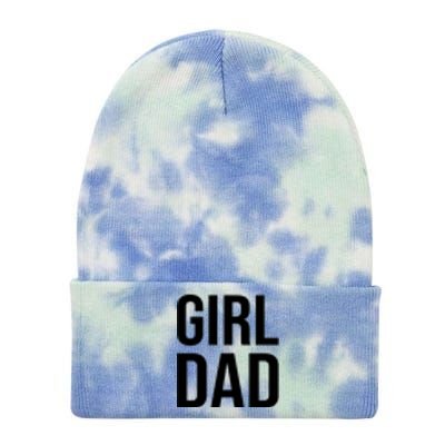 Girl Dad Pocket Print Daddy Papa Father's Day Tie Dye 12in Knit Beanie