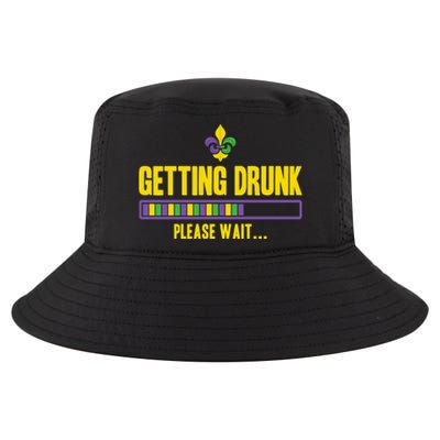 Getting Drunk Please Wait Mardi Gras Party Ing Cute Gift Cool Comfort Performance Bucket Hat