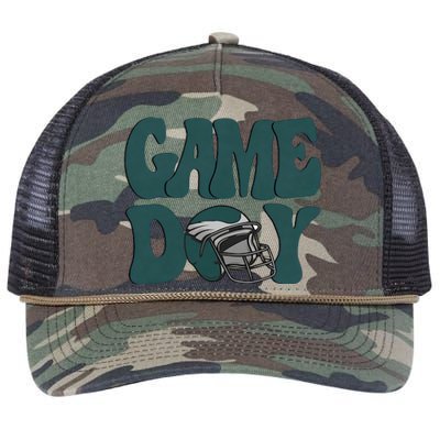 Game Day Philadelphia Football Philly Football Fan Trending Gift Idea Retro Rope Trucker Hat Cap