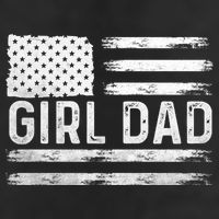 Girl Dad Proud FatherS Day Distressed Flag Apparel Beanie