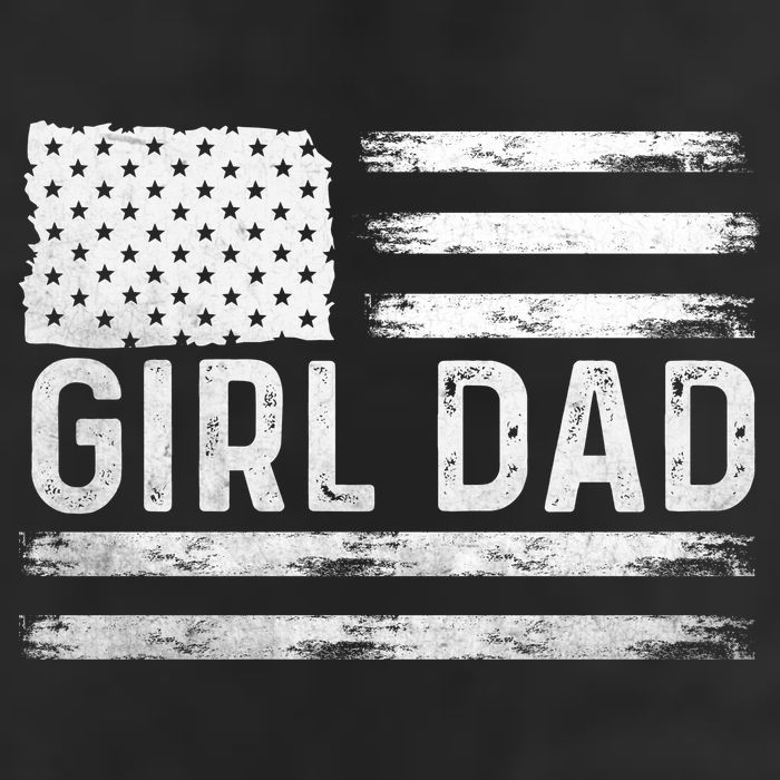 Girl Dad Proud FatherS Day Distressed Flag Apparel Beanie