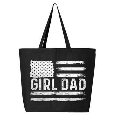 Girl Dad Proud FatherS Day Distressed Flag Apparel 25L Jumbo Tote