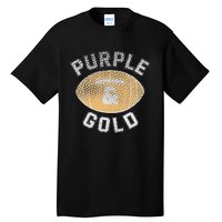 Game Day Purple And Gold Football Group High School Tall T-Shirt