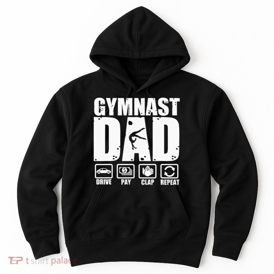 Gymnast Dad Proud Gymnastics Father Humor Hoodie
