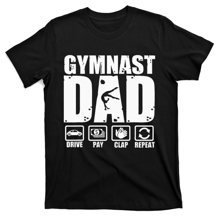 Gymnast Dad Proud Gymnastics Father Humor T-Shirt