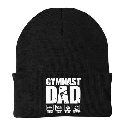 Gymnast Dad Proud Gymnastics Father Humor Beanie