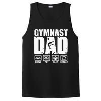 Gymnast Dad Proud Gymnastics Father Humor PosiCharge Competitor Tank