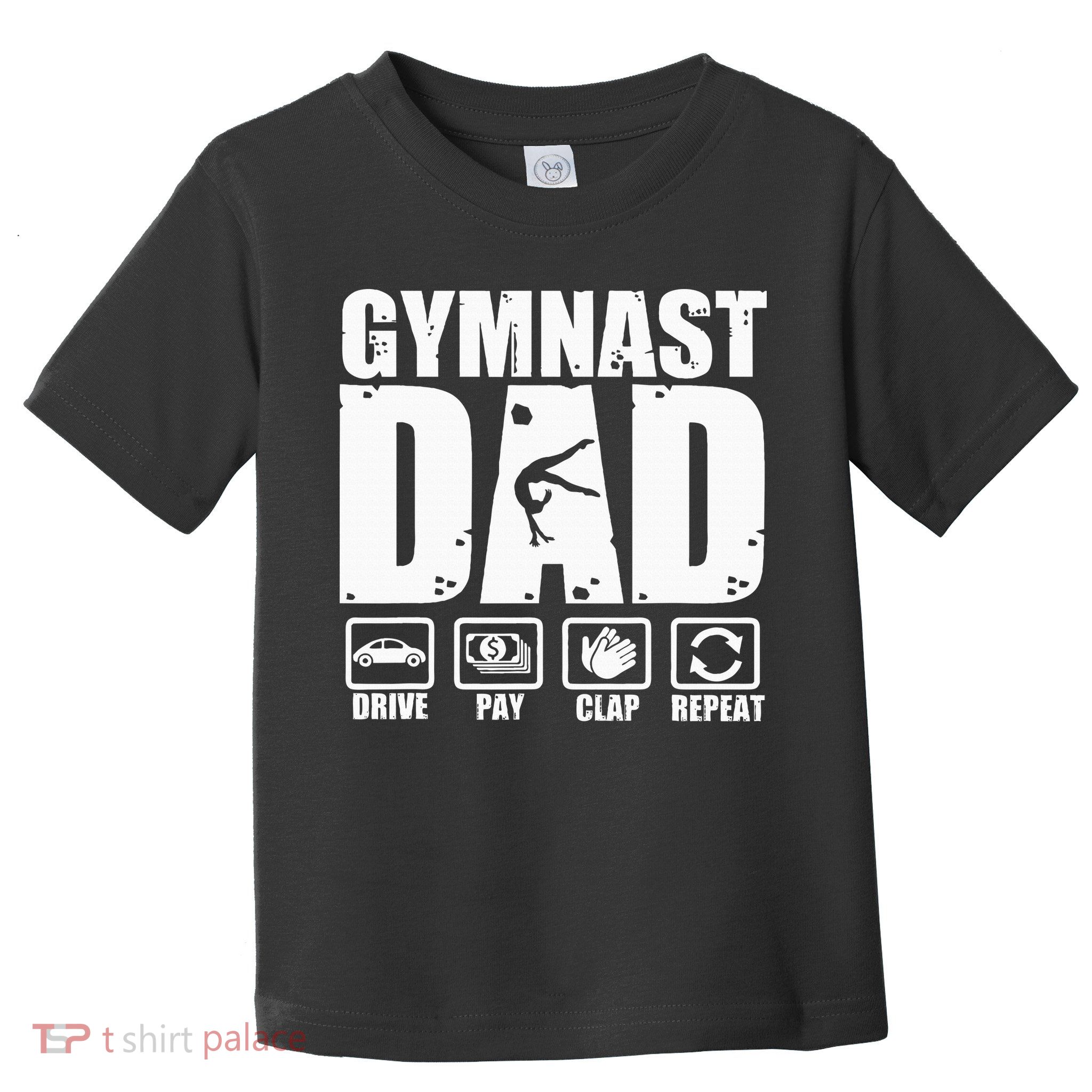 Gymnast Dad Proud Gymnastics Father Humor Toddler T-Shirt