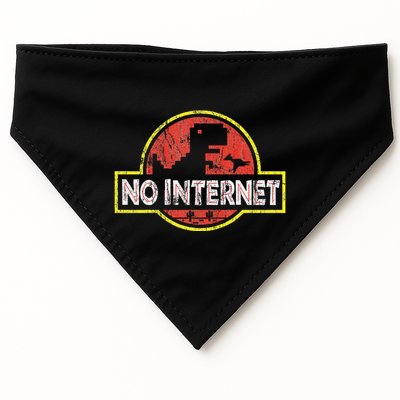Geeky Dinosaur Pixel Art Nerdy Computer Programming Geeks USA-Made Doggie Bandana