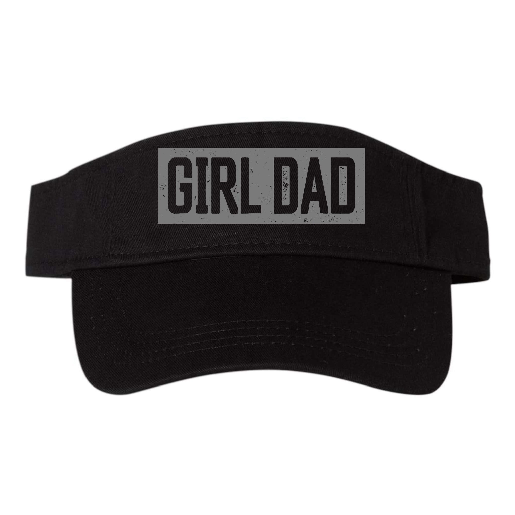 Girl Dad Proud Father of Girl Fathers Day Vintage Visor