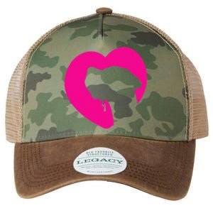 Great Dane Profile Heart Pink Legacy Tie Dye Trucker Hat