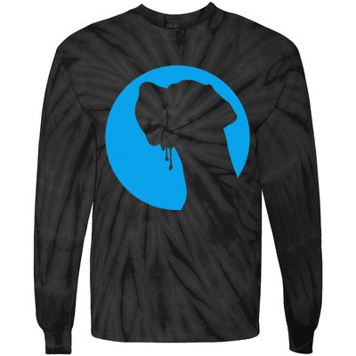 Great Dane profile Tie-Dye Long Sleeve Shirt