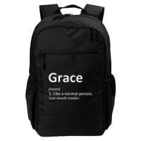 Grace Definition Personalized Name Funny Birthday Gift Idea Daily Commute Backpack