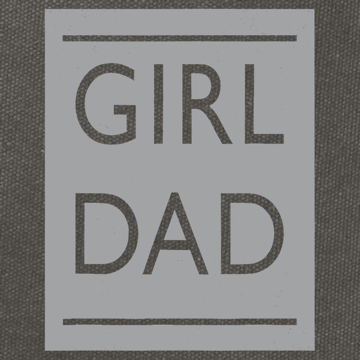 Girl Dad Proud Father Of Girl Dad Cotton Canvas Backpack