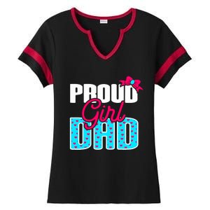 Girl Dad Proud Girl Dad Quote For Father Of A Girl Ladies Halftime Notch Neck Tee