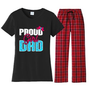 Girl Dad Proud Girl Dad Quote For Father Of A Girl Women's Flannel Pajama Set