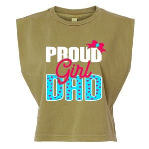 Girl Dad Proud Girl Dad Quote For Father Of A Girl Garment-Dyed Women's Muscle Tee