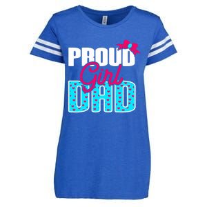 Girl Dad Proud Girl Dad Quote For Father Of A Girl Enza Ladies Jersey Football T-Shirt