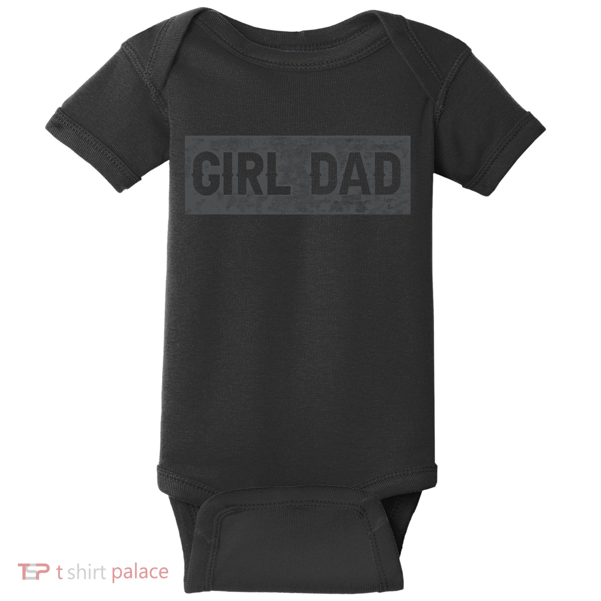 Girl Dad Proud Father Of Girl Vintage Baby Bodysuit