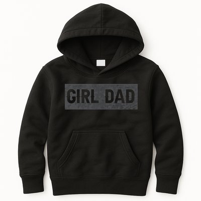 Girl Dad Proud Father Of Girl Vintage Kids Hoodie