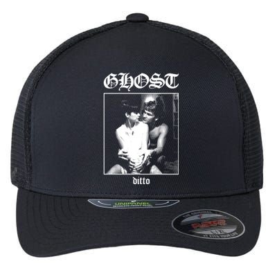 Ghost Ditto Patrick Swayze Black Metal Parody Flexfit Unipanel Trucker Cap