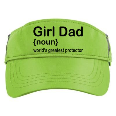 Girl Dad Proud Father Of Girl Dad Fun Fathers Adult Drive Performance Visor