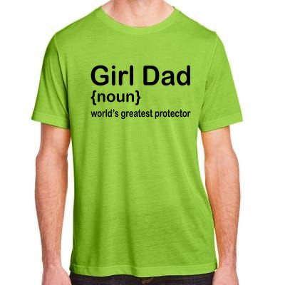 Girl Dad Proud Father Of Girl Dad Fun Fathers Adult ChromaSoft Performance T-Shirt