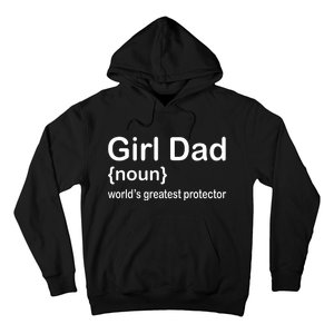 Girl Dad Proud Father Of Girl Dad Fun Fathers Hoodie