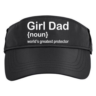 Girl Dad Proud Father Of Girl Dad Fun Fathers Adult Drive Performance Visor